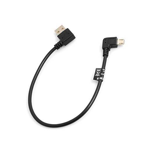 System-S USB Kabel Micro zu Typ A Stecker Winkel 27 cm von System-S