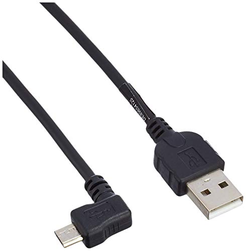 System-S Micro USB Kabel Datenkabel Ladekabel mit 90° Winkelstecker 90 Grad gewinkelt 50 cm von System-S