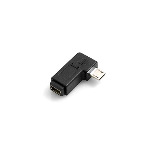 System-S Mini USB Eingang auf Micro USB Stecker 90° Links Gewinkelt Winkelstecker Adapter von System-S