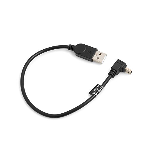System-S Mini USB Kabel 90° Grad aufwärts gewinkelt Winkel Datenkabel Ladekabel Adapter 27 cm von System-S