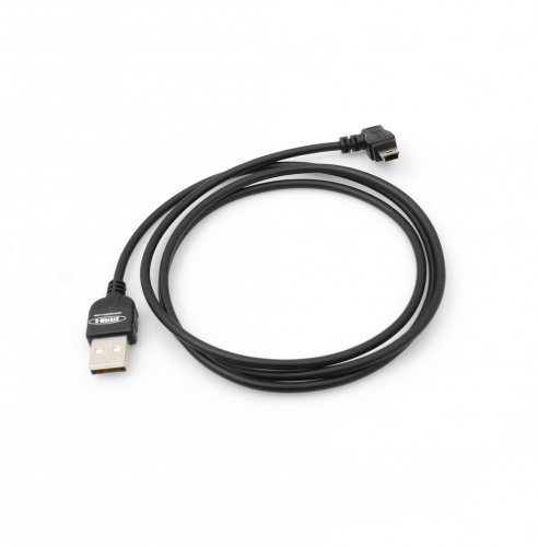 System-S Mini USB Kabel Datenkabel Ladekabel mit 90° Winkelstecker 90 Grad Links gewinkelt 140 cm von System-S