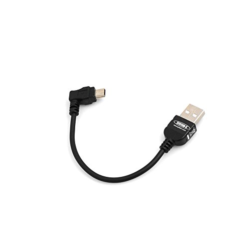 System-S Mini USB Kabel Datenkabel Ladekabel mit 90° Winkelstecker 90 Grad rechts gewinkelt 10 cm von System-S