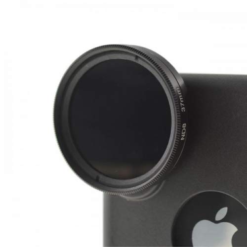 System-S ND Filter 37 mm Set Neutraldichtefilter Graufilter mit Hülle für iPhone XS Max von System-S