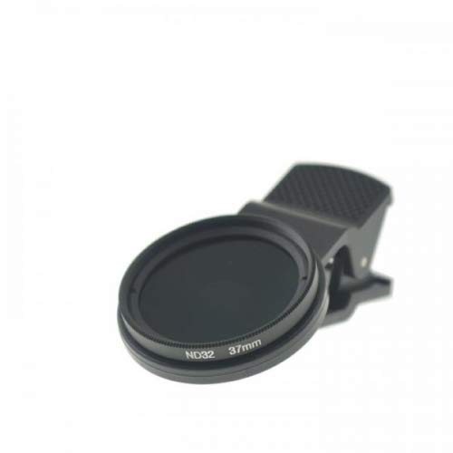 System-S ND32 Filter 37 mm Neutraldichtefilter Graufilter mit Clip für Smartphone von System-S