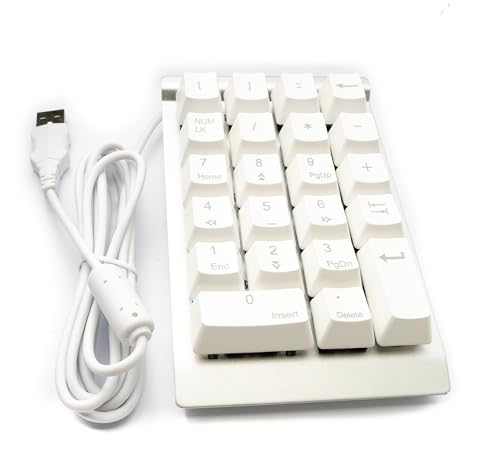 System-S Numpad Ziffernblock 23 Tasten USB 2.0 Typ A mechanische Tastatur mit LED in Weiß System-S Numpad Ziffernblock 23 Tasten USB 2.0 Typ A mechanische Tastatur mit LED in Weiß von System-S