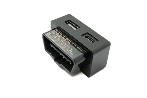 System-S OBD Ladeadapter USB 3.1 & 3.0 Buchse Lade Hub Adapter für Tesla Model 3 & Y in Schwarz von System-S