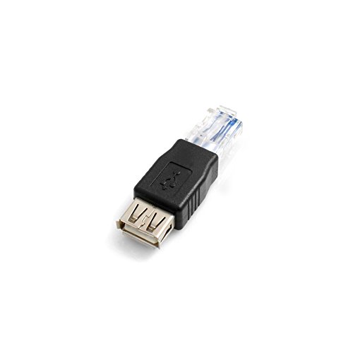 System-S RJ45 Stecker auf USB A Buchse Kupplung Adapter Adapterstecker Kabel von System-S