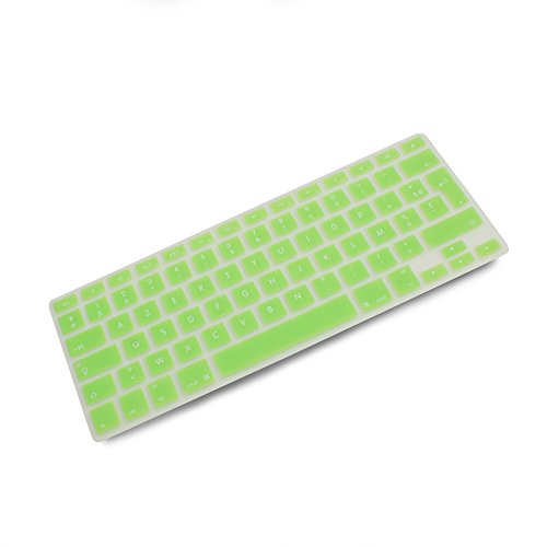 System-S Silikon Tastaturschutz Tastaturabdeckung AZERTY Französische Tastatur Abdeckung Schutz für MacBook Pro 13 Zoll 15 Zoll 17 Zoll iMac MacBook Air 13 Zoll in Grün von System-S