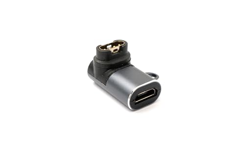 System-S USB 2.0 Adapter Micro B Buchse zu Stecker für Garmin Smartwatch Winkel von System-S