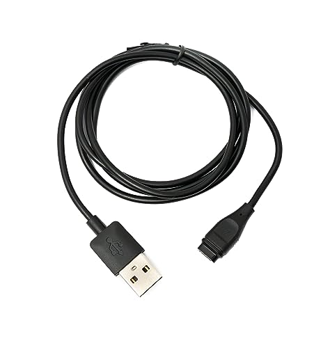 System-S USB 2.0 Kabel 100 cm Ladekabel für Coros Pace2, Apex Pro 42, Vertix 2 in Schwarz von System-S