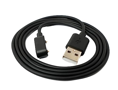 System-S USB 2.0 Kabel 100 cm Ladekabel für Huawei Watch Fit 2 Smartwatch in Schwarz von System-S