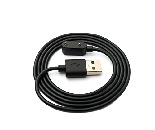 System-S USB 2.0 Kabel 100 cm Ladekabel für Oppo Band 2 Smartwatch in Schwarz von System-S