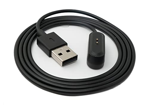 System-S USB 2.0 Kabel 100 cm Ladekabel für Oppo Watch Free Smartwatch in Schwarz von System-S