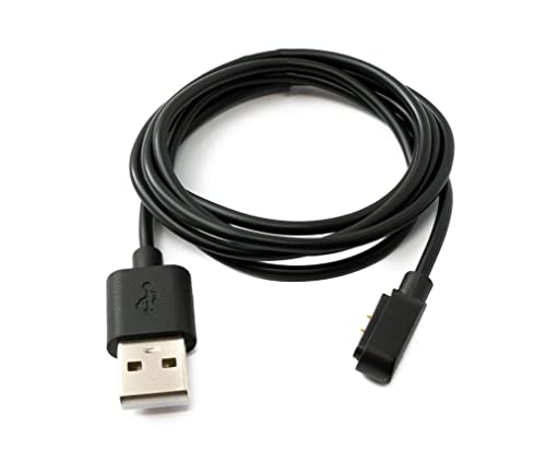 System-S USB 2.0 Kabel 100 cm Ladekabel für Xiaomi Haylou GS LS09A Smartwatch in Schwarz von System-S