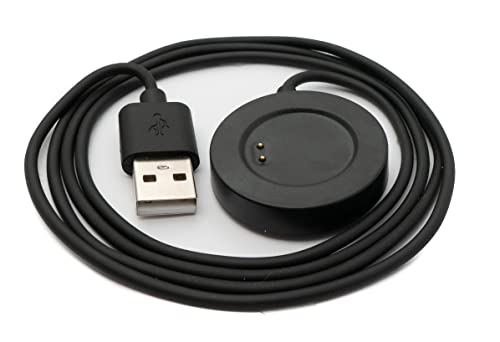 System-S USB 2.0 Kabel 100 cm Ladestation für Realme Watch 2 Watch Pro Smartwatch Schwarz von System-S