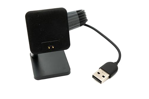 System-S USB 2.0 Kabel 100 cm Ladestation für Redmi Watch 4 Smartwatch Adapter in Schwarz von System-S