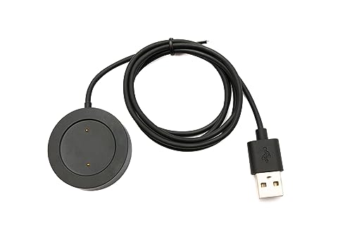 System-S USB 2.0 Kabel 100 cm Ladestation für Xiaomi Haylou RS3 LS04 Smartwatch Schwarz von System-S