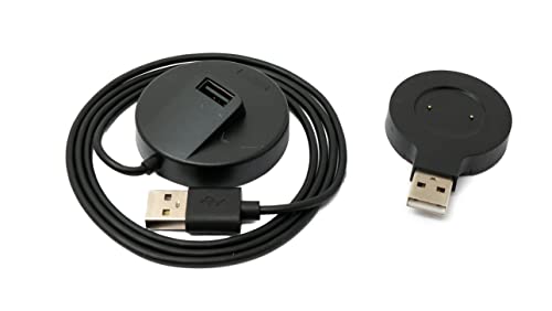 System-S USB 2.0 Kabel 100cm Ladestation für Huawei Watch GT Smartwatches in Schwarz von System-S