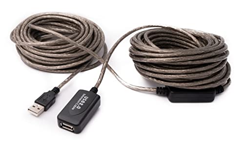 System-S USB 2.0 Kabel 20 m Typ A Stecker zu Buchse Kabel mit Signal Verstärker von System-S