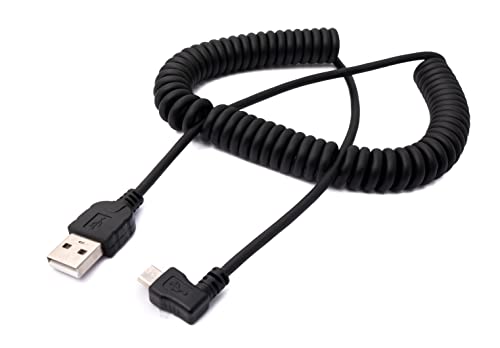 System-S USB 2.0 Kabel 200 cm Typ A Stecker zu Micro B Stecker Spirale Winkel in Schwarz System-S USB 2.0 Kabel 200 cm Typ A Stecker zu Micro B Stecker Spirale Winkel in Schwarz von System-S