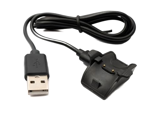 System-S USB 2.0 Kabel 75 cm Ladekabel für Huawei Band 3 4 5 Honor Band 3 Pro in Schwarz von System-S