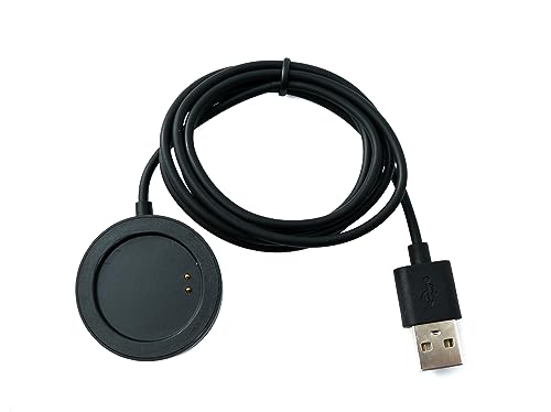 System-S USB 2.0 Kabel 93 cm Ladestation für OnePlus Watch Smartwatch in Schwarz von System-S