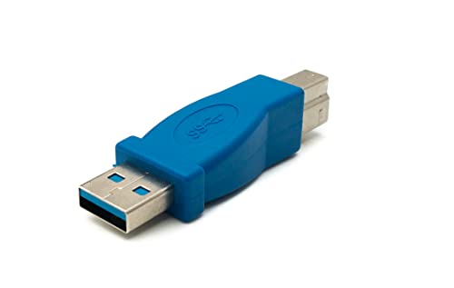 System-S USB 3.0 Adapter Typ A Stecker zu Typ B Stecker Kabel in Blau von System-S