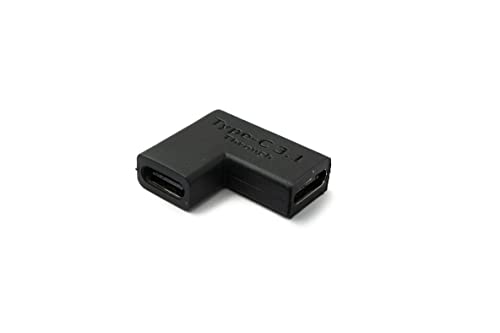 System-S USB 3.1 Adapter Typ C Buchse zu Buchse Winkel Kabel in Schwarz von System-S