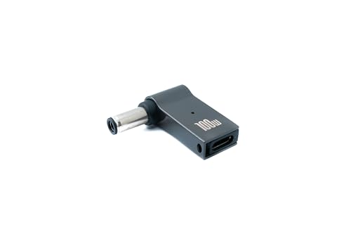 System-S USB 3.1 Adapter Typ C Stecker zu DC 20V 6,0 x 0,6 mm Buchse in Grau von System-S