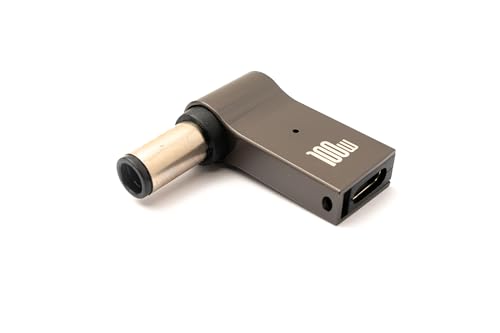 System-S USB 3.1 Adapter Typ C Stecker zu HP DC 20V 7,4 x 5,0 mm Buchse in Grau von System-S