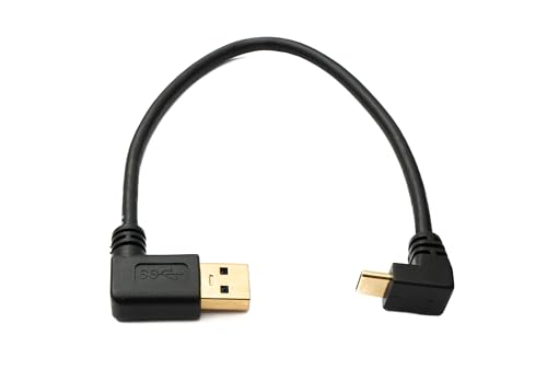 System-S USB 3.1 Kabel 20 cm Typ C Stecker zu 3.0 A Stecker aufwärts abwärts Links gewinkelt Adapter 5 Gbit/s 100W System-S USB 3.1 Kabel 20 cm Typ C Stecker zu 3.0 A Stecker aufwärts abwärts Links gewinkelt Adapter 5 Gbit/s 100W von System-S