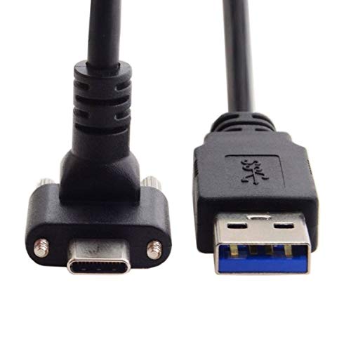 System-S USB 3.1 Kabel 8 Meter Typ C Stecker zu 3.0 Typ A Stecker Schraube Winkel Schwarz System-S USB 3.1 Kabel 8 Meter Typ C Stecker zu 3.0 Typ A Stecker Schraube Winkel Schwarz von System-S