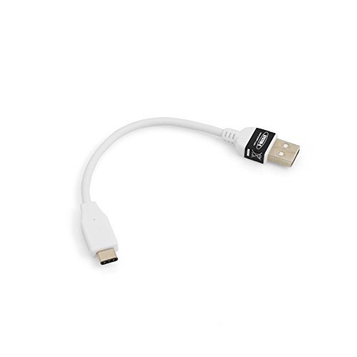 System-S USB 3.1 Typ C zu USB 2.0 A Datenkabel Ladekabel Adapter Kabel für USB Type-C Geräte 10 cm in weiß von System-S