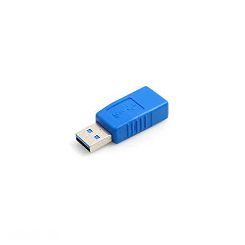 System-S USB A 3.0 Stecker (Male) auf USB A 3.0 Buchse (Female) Kabel Adapter Converter von System-S