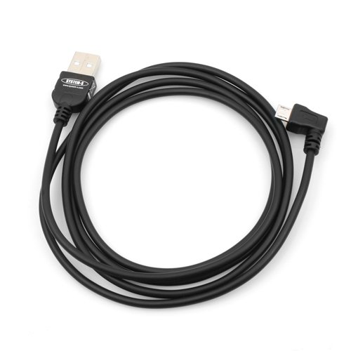 System-S USB Datenkabel Ladekabel mit 90° Grad gewinkelt Winkelstecker für Samsung S7560 S4 zoom Galaxy Express S4 Mini Active Ativ S von System-S