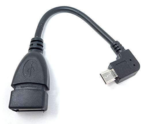 System-S USB-OTG-Adapterkabel On-The-go Micro USB 90 Grad rechts gewinkelt 90° Winkelstecker zu USB 2.0 Typ A Host Adapter Kabel System-S USB-OTG-Adapterkabel On-The-go Micro USB 90 Grad rechts gewinkelt 90° Winkelstecker zu USB 2.0 Typ A Host Adapter Kabel von System-S