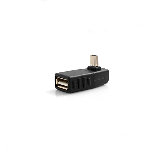 System-S USB Typ A Buchse auf Mini USB Stecker 90° Abwärts Winkel Gewinkelt Winkelstecker Adapter von System-S