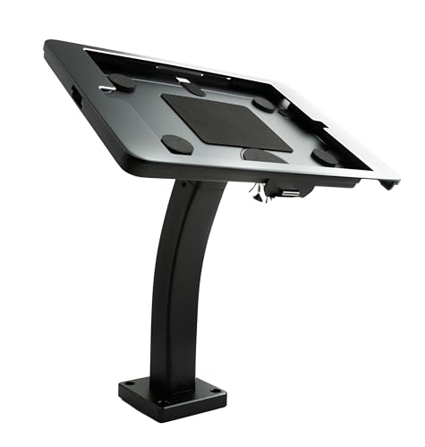 System-S Wand Halterung abschließbar für für iPad 10.2" 9 8 7 in Schwarz von System-S