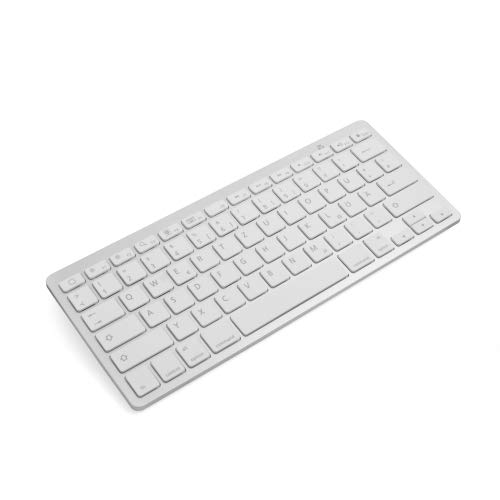 System-S Wireless Kabellose Tastatur Keyboard QWERTY Spanisch für iOS für Android für Mac für Windows von System-S