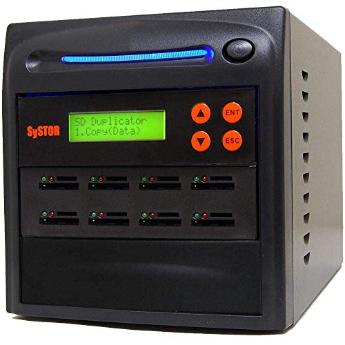 SySTOR 1 bis 7 Mehrfaches SD/microSD-Laufwerk Speicherkartenleser-Duplikator/Kopierer (SYS07SD) von Systor