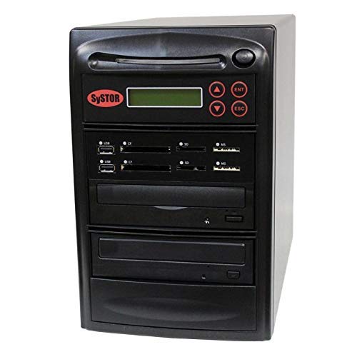 Systor Multi-Media Center Plus - Flash-Speicherlaufwerk (USB/SD/CF/MS/MMC) & Disc-Sicherung + 1-1 CD-DVD-Duplikator (SYS01-P-MB) von Systor