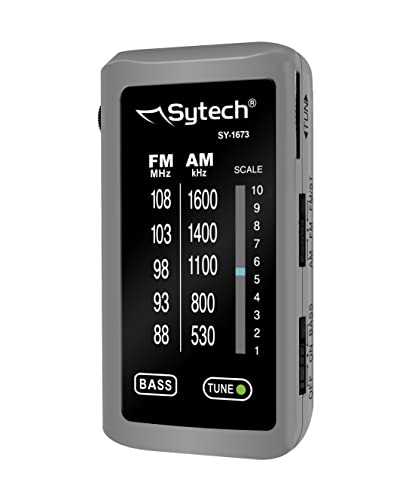 Sytech Taschenradio, Silber, Am/FM, Stereo von Sytech