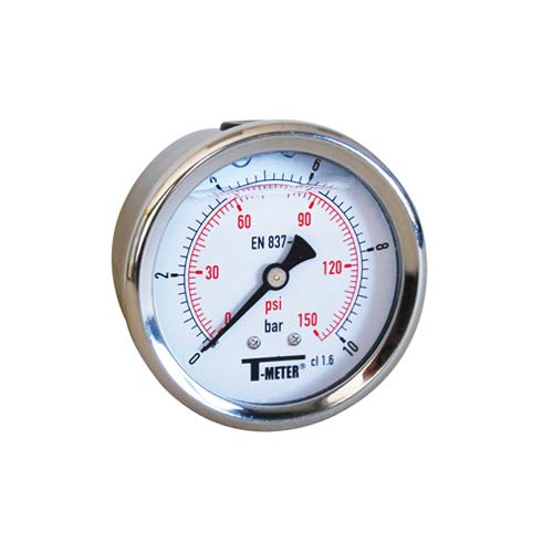 Syveco 1623002 Serie 1623 Rostfreier Stahl Gehäuse Druckanzeige, Badewanne, Axial, 1/4" BSP, 63 Durchmesser, 0/1.6 Bar Syveco 1623002 Serie 1623 Rostfreier Stahl Gehäuse Druckanzeige, Badewanne, Axial, 1/4" BSP, 63 Durchmesser, 0/1.6 Bar von Syveco