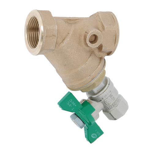 Syveco 210004 Serie 210 Bronze Bildschirmfilter mit Spülen Ventil, Rostfreier Stahl Patrone, BSP-Gewinde, PN16, 3/10° Mesh, 1/2" x 1/2" von Syveco