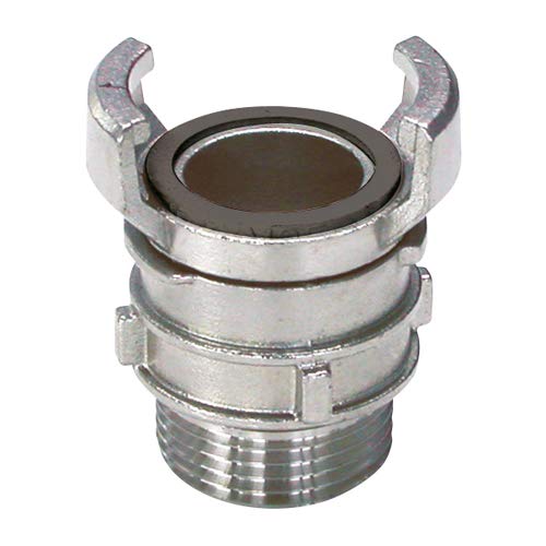 Syveco 2423065 Serie 2423 Symmetrisch 316 Edelstahl Armaturen, FKM-Dichtung, 1/2 BSP Männliche Verriegelungsbeschläge, 2-1/2" BSP von Syveco