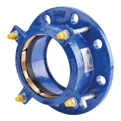 Syveco 2503110 Serie 2503 Verriegelter Flanschadapter mit Stützabsatz für PVC/PE-Rohre, M100 x M110 von Syveco