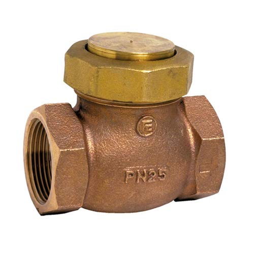 Syveco 350008 Serie 350 Bronze Ventil mit Vertikalem Hub, Edelstahlsitz, Edelstahlventil, PN25, 1-1/2" BSP von Syveco