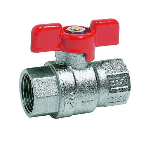 Syveco 523003 Serie 523 Messing Kugelhahn, PN40, Industrielle Serie Lange Fäden, Roter Schmetterlingsgriff, 3/8" FNPT Syveco 523003 Serie 523 Messing Kugelhahn, PN40, Industrielle Serie Lange Fäden, Roter Schmetterlingsgriff, 3/8" FNPT von Syveco