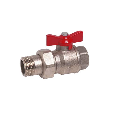 Syveco 524007 Serie 524 Messing Kugelhahn, PN25, Mit Integrierten Abnehmbaren Armaturen, Roter Schmetterlingsgriff, 1-1/4" MNPT Syveco 524007 Serie 524 Messing Kugelhahn, PN25, Mit Integrierten Abnehmbaren Armaturen, Roter Schmetterlingsgriff, 1-1/4" MNPT von Syveco