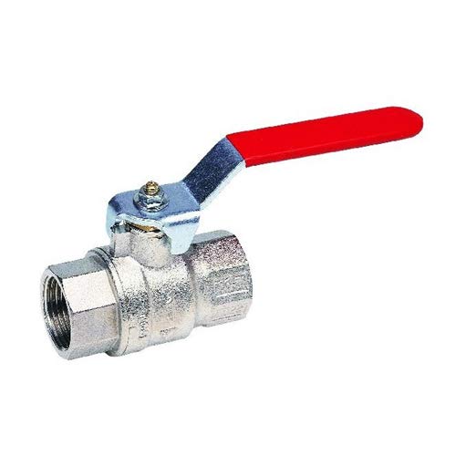 Syveco 576007 Serie 576 Messing Kugelhahn, Roter Flacher Stahlgriff, 1-1/4" FBSP x 1-1/4" FBSP von Syveco